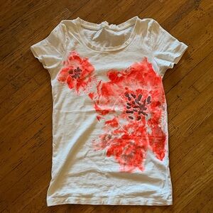 J Crew XS Floral Graphic T-Shirt